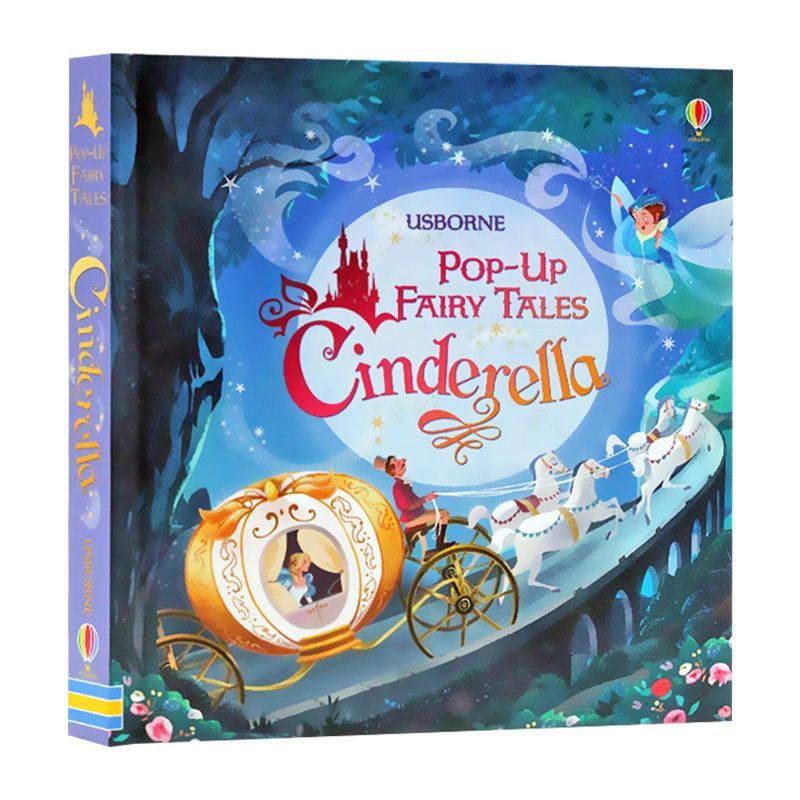 Kids Education Picture - Usborne Pop-Up Dongeng Cinderella Montessori Buku