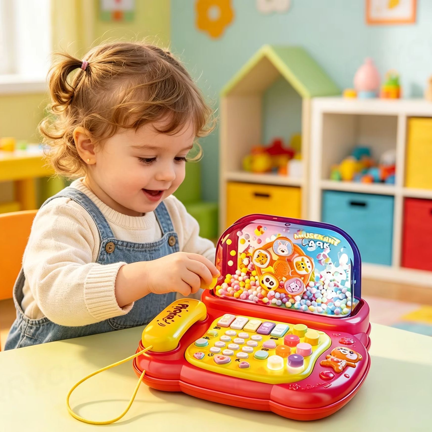 Kids Education Phone - Mainan Telepon Simulasi Kartun Anak-anak Permainan