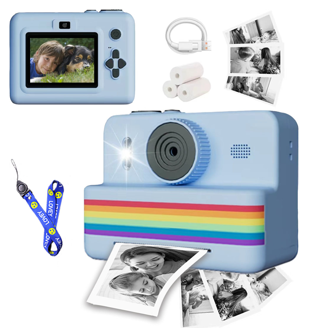 Kids Educational Videos - Kamera Digital untuk fotografi anak-anak, Printer