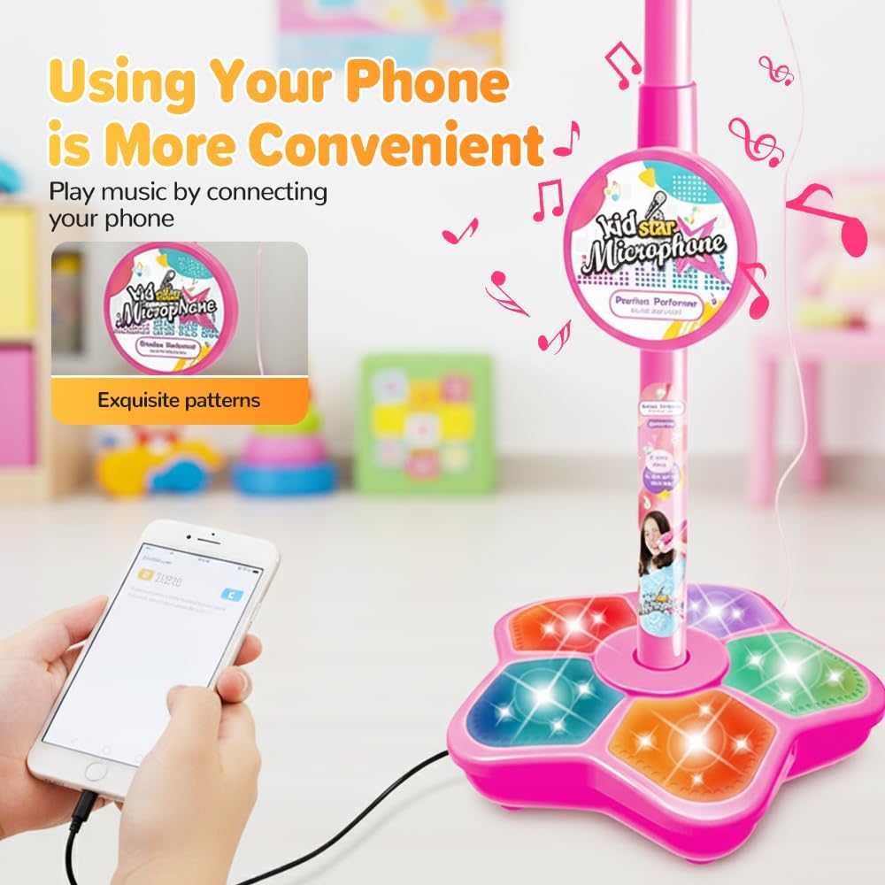 Mainan Stand Mikrofon Anak-ana - Kids Education Phone ulasan dan harga