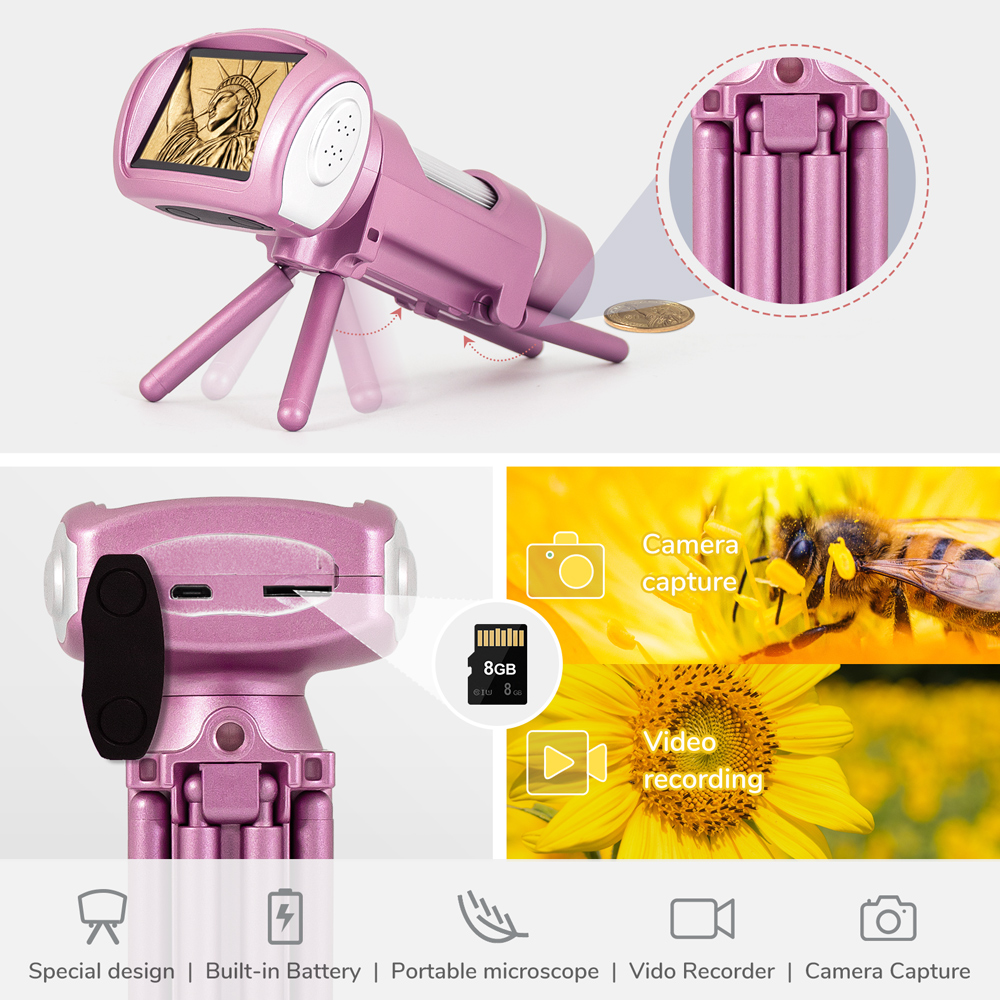 Andonstar 50x-300X LCD Mikrosk - Kids Educational Videos ulasan dan harga