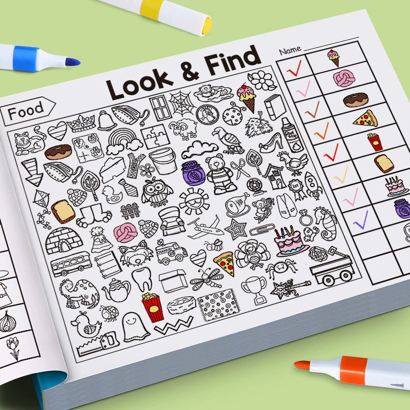 Buku Mewarnai Temukan dan Gamb - Kid Educational ulasan dan harga