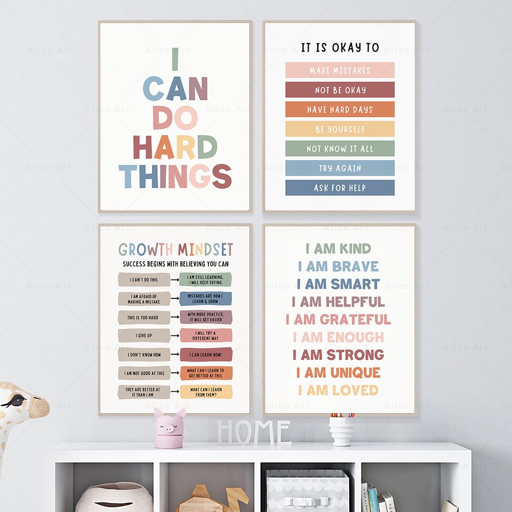 Afirmasi untuk Kamar Anak Post - Kids Education Quote ulasan dan harga