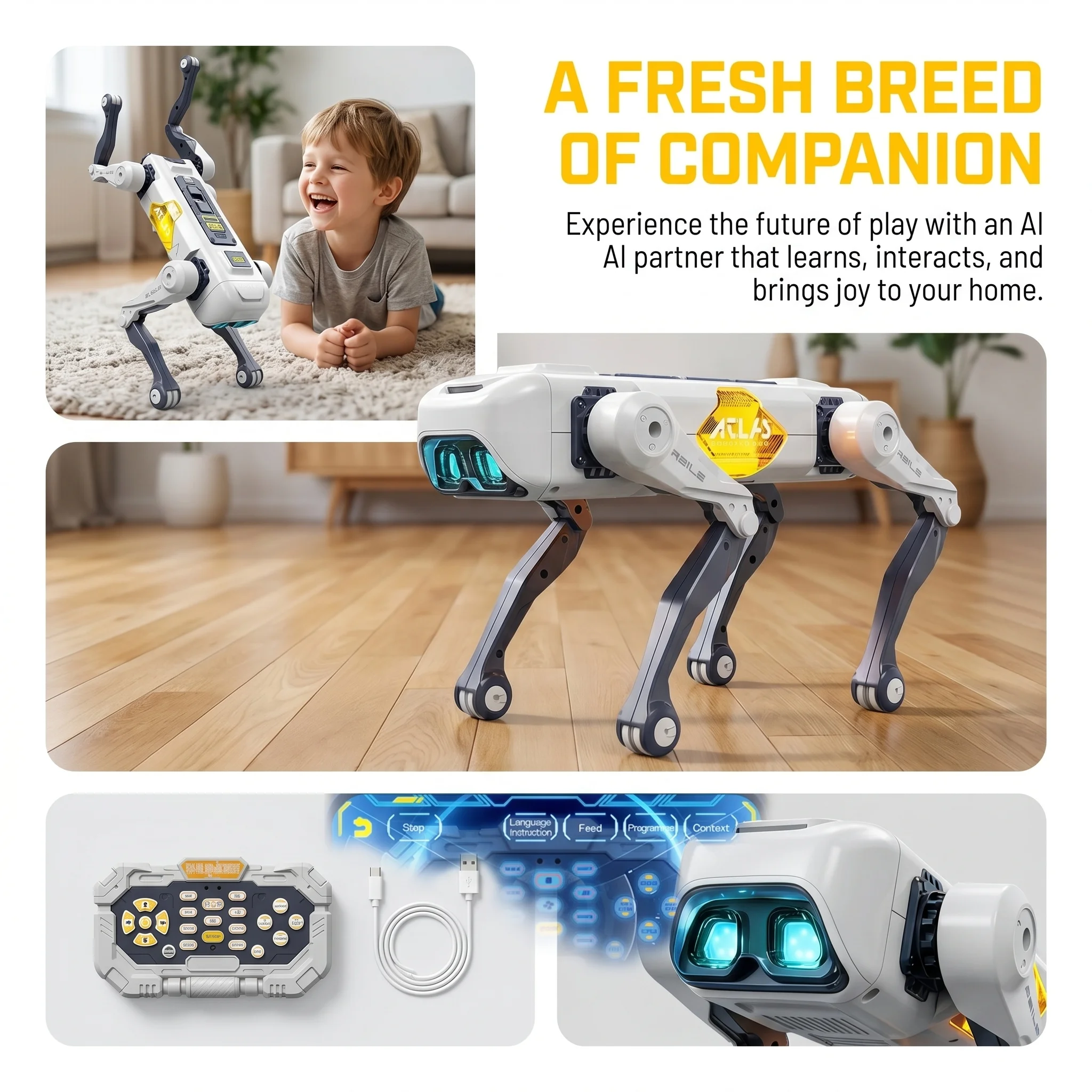 Robot Anjing Pintar AI, Kontro - Kid Educational ulasan dan harga